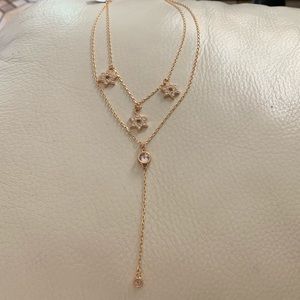 18k gold 2 layer necklace